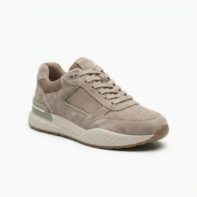 Women's beige sneakers Allsy 214911 25Z120D30 26-5 6331 GREY made of genuine leather demi-season Women's beige sneakers Allsy 214911 25Z120D30 26-5 6331 GREY made of genuine leather demi-season