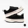 Жіночі кеди на платформі LAllsy 215400 Lonza 219912 6335 BLACK — чорна замша