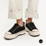 Жіночі кеди на платформі LAllsy 215400 Lonza 219912 6335 BLACK — чорна замша
