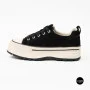 Жіночі кеди на платформі LAllsy 215400 Lonza 219912 6335 BLACK — чорна замша