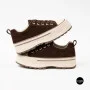 Трендові кеди Allsy 215399 Lonza 219914 6336 BROWN - платформа і натуральна замша
