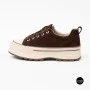 Трендові кеди Allsy 215399 Lonza 219914 6336 BROWN - платформа і натуральна замша