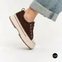Трендові кеди Allsy 215399 Lonza 219914 6336 BROWN - платформа і натуральна замша