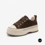Трендові кеди Allsy 215399 Lonza 219914 6336 BROWN - платформа і натуральна замша