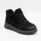 Жіночі чорні черевики Allsy 220444 86780-1 Lonza 220767 6338 BLACK NUBUK комфортні анатомічний носок з натурального нубука