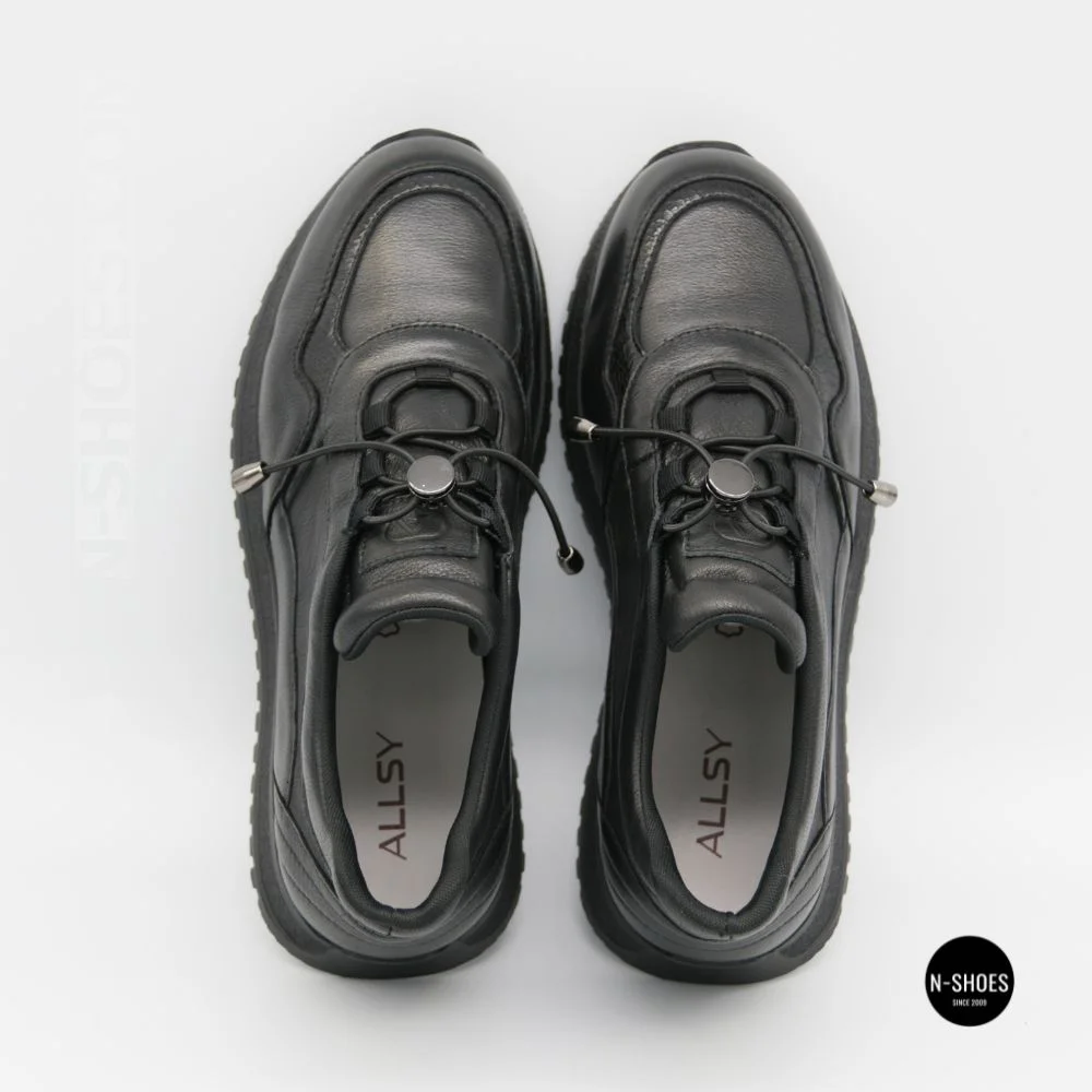Кросівки Allsy 215861 595-2A8053-2193H-1R BLACK 6341 - легкість кожного кроку в шкірі