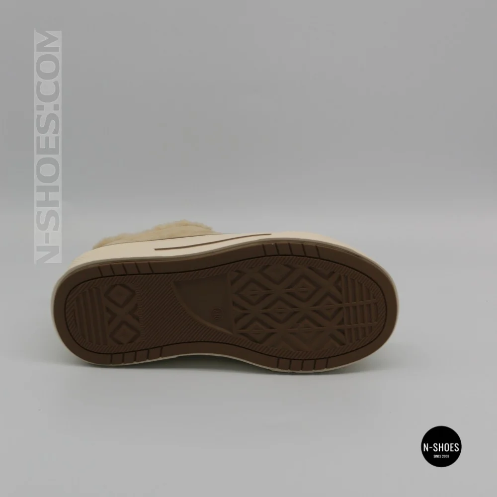 Зимові кеди на платформі Allsy 215159 BEIGE Lonza 219798 6342 - тепло замші та стиль