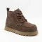 Жіночі зимові черевики Allsy 216337 7257 BROWN SUEDE 6345 шоколадного кольору анатомічний носок з натуральної замші