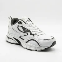 Женские демисезонные кожаные белые кроссовки Bona 963A-2 White-Dark Grey 6357 из натуральной кожи, серия Комфорт с анатомической стелькой