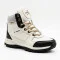 Зимние бежевые ботинки Bona 957Y-2-6 Beige-Black 6360 верх из натуральной кожи с утеплением из меха