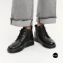Женские кожаные ботинки Allsy 216897 687-6097-1P Lonza 219874 6368 BLACK для комфорта