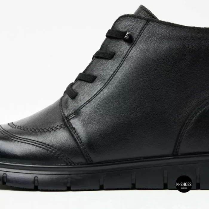 Женские кожаные ботинки Allsy 216897 687-6097-1P Lonza 219874 6368 BLACK для комфорта
