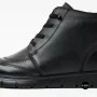 Женские кожаные ботинки Allsy 216897 687-6097-1P Lonza 219874 6368 BLACK для комфорта