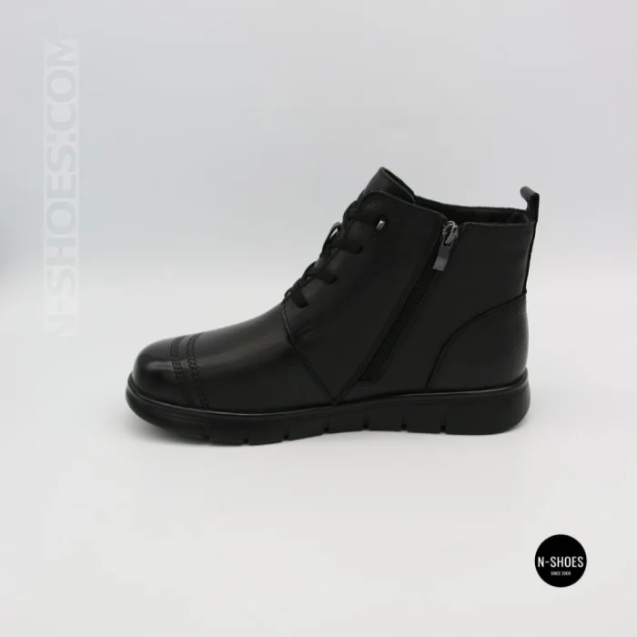 Женские кожаные ботинки Allsy 216897 687-6097-1P Lonza 219874 6368 BLACK для комфорта