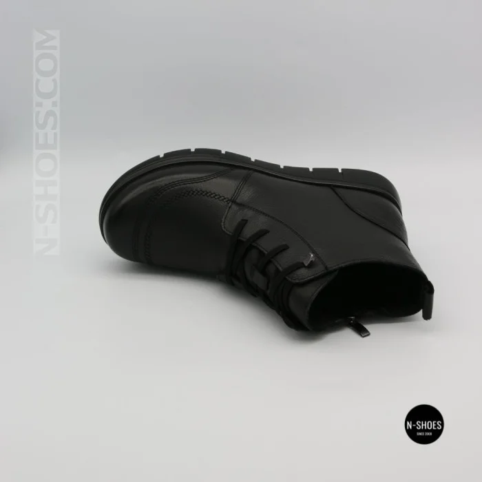 Женские кожаные ботинки Allsy 216897 687-6097-1P Lonza 219874 6368 BLACK для комфорта