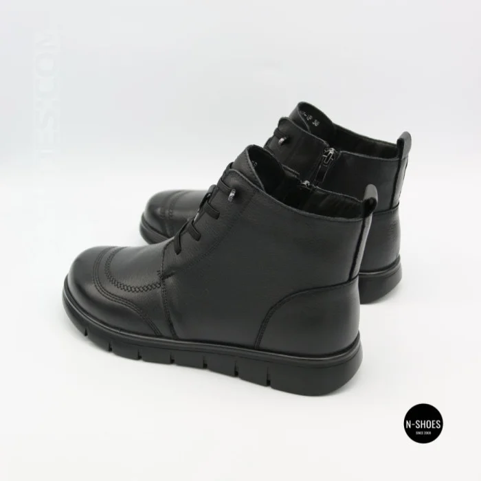 Женские кожаные ботинки Allsy 216897 687-6097-1P Lonza 219874 6368 BLACK для комфорта