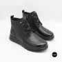 Женские кожаные ботинки Allsy 216897 687-6097-1P Lonza 219874 6368 BLACK для комфорта