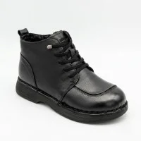 Комфортні жіночі черевики Allsy 214972 26Q10M3638-1 6370 BLACK з натуральної шкіри на низькому ходу