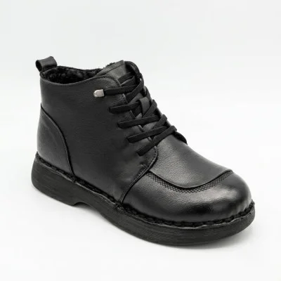Comfortable women's shoes Allsy 214972 26Q10M3638-1 Lonza 219949 6370 BLACK made of genuine leather with a low heel Comfortable women's shoes Allsy 214972 26Q10M3638-1 Lonza 219949 6370 BLACK made of genuine leather with a low heel