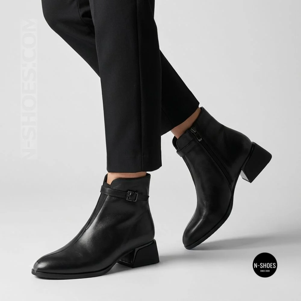 Anna Lucci 217196 T1518-H55-12 6372 Ankle Boots: Black Classic