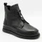 Жіночі демісезонні черевики Allsy 216638 C52271-528 BLACK Lonza 217923 6380 класичні чорні з натуральної шкіри