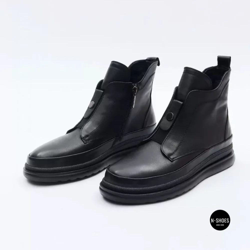 Стильні шкіряні черевики Allsy 216638 C52271-528 BLACK Lonza 217923 6380