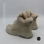 Бежеві шкіряні черевики Allsy 216592 25Z2Z089-10-2 MILK 6383