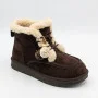 Жіночі зимові уггі Allsy 216327 Z6513-1 BLACK SUEDE 6391 із натуральної замші