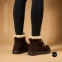 Жіночі зимові уггі Allsy 216327 Z6513-1 BLACK SUEDE 6391 із натуральної замші