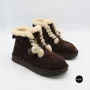 Жіночі зимові уггі Allsy 216327 Z6513-1 BLACK SUEDE 6391 із натуральної замші
