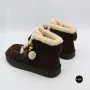 Жіночі зимові уггі Allsy 216327 Z6513-1 BLACK SUEDE 6391 із натуральної замші