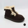 Жіночі зимові уггі Allsy 216327 Z6513-1 BLACK SUEDE 6391 із натуральної замші