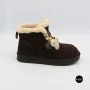 Жіночі зимові уггі Allsy 216327 Z6513-1 BLACK SUEDE 6391 із натуральної замші