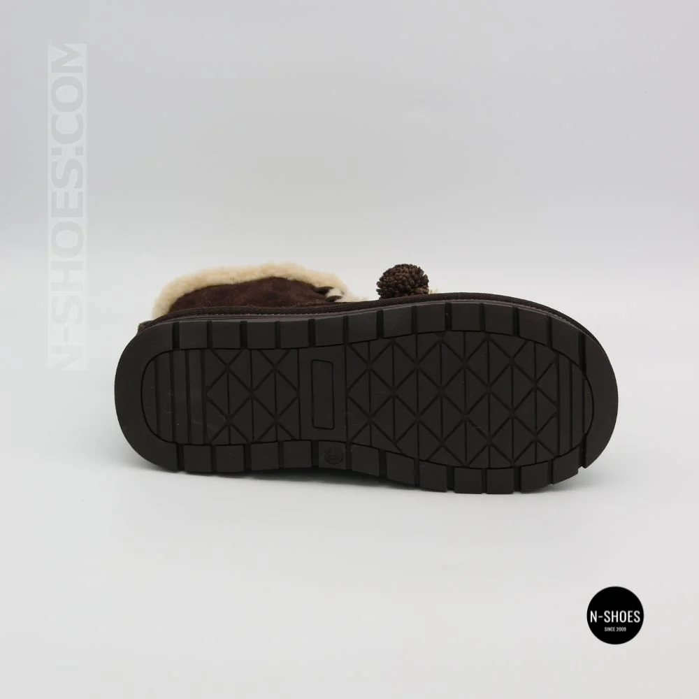 Жіночі зимові уггі Allsy 216327 Z6513-1 BLACK SUEDE 6391 із натуральної замші
