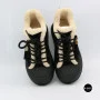 Чорні жіночі уггі Allsy 219424 26N03 BLACK SUEDE 6392 з хутром