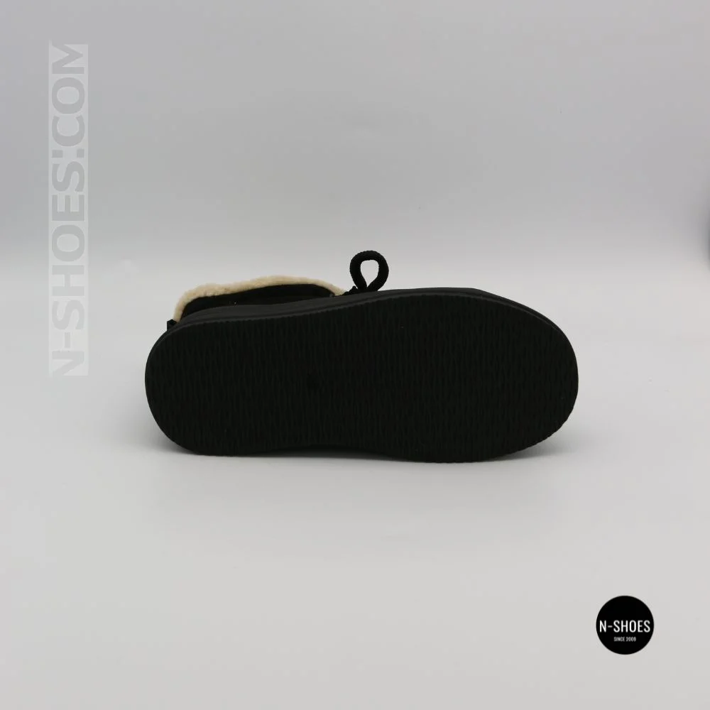 Чорні жіночі уггі Allsy 219424 26N03 BLACK SUEDE 6392 з хутром