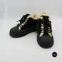 Чорні жіночі уггі Allsy 219424 26N03 BLACK SUEDE 6392 з хутром
