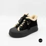 Чорні жіночі уггі Allsy 219424 26N03 BLACK SUEDE 6392 з хутром