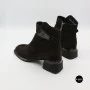 Елегантні демісезонні ботильйони Fabio Monelli 216609 LE1245-WS678-YF340B BROWN SUEDE Lonza 220214 6394