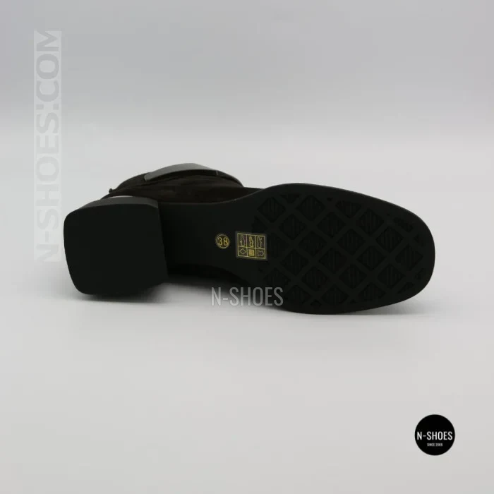 Елегантні демісезонні ботильйони Fabio Monelli 216609 LE1245-WS678-YF340B BROWN SUEDE