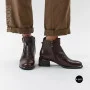 Елегантні демісезонні ботильйони Fabio Monelli 216609 LE1245-WS678-YF340B BROWN SUEDE Lonza 220214 6394