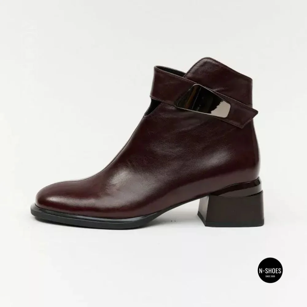 Елегантні демісезонні ботильйони Fabio Monelli 216609 LE1245-WS678-YF340B BROWN SUEDE Lonza 220214 6394