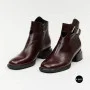 Елегантні демісезонні ботильйони Fabio Monelli 216609 LE1245-WS678-YF340B BROWN SUEDE Lonza 220214 6394