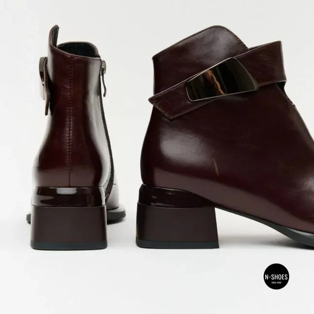 Елегантні демісезонні ботильйони Fabio Monelli 216609 LE1245-WS678-YF340B BROWN SUEDE Lonza 220214 6394