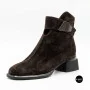 Елегантні демісезонні ботильйони Fabio Monelli 216609 LE1245-WS678-YF340B BROWN SUEDE Lonza 220214 6394