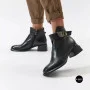 Жіночі шкіряні ботильйони Fabio Monelli 215049 LE1245-WS678-YP1718B BLACK Lonza 220213 6395