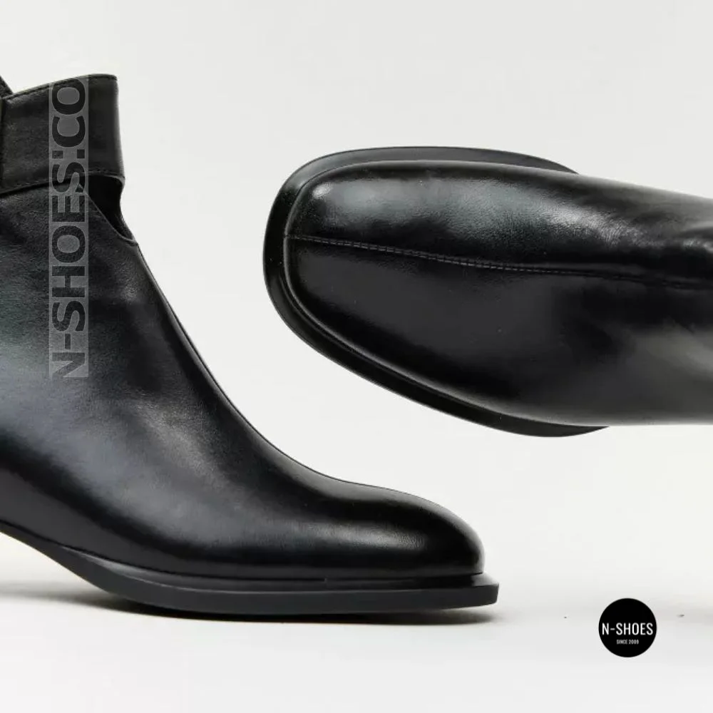 Жіночі шкіряні ботильйони Fabio Monelli 215049 LE1245-WS678-YP1718B BLACK Lonza 220213 6395