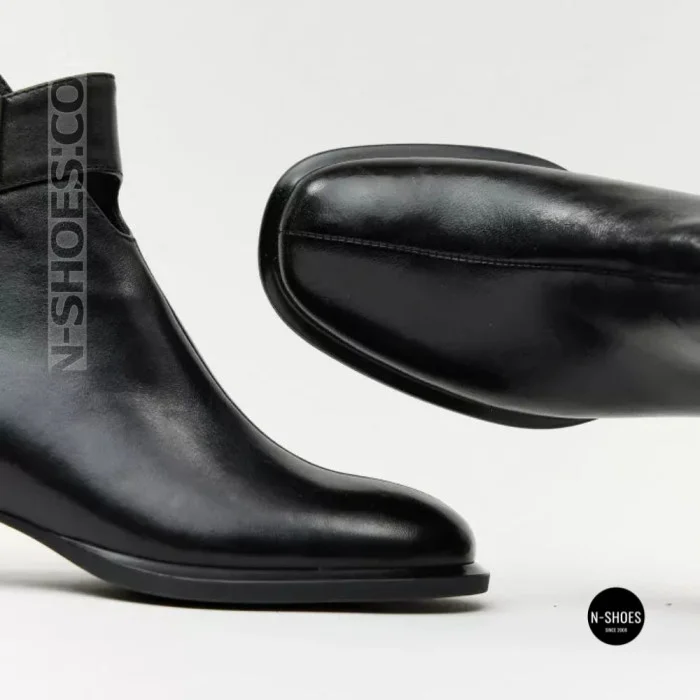 Женские кожаные ботильоны Fabio Monelli 215049 LE1245-WS678-YP1718B BLACK Lonza 220213 6395