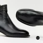 Жіночі шкіряні ботильйони Fabio Monelli 215049 LE1245-WS678-YP1718B BLACK Lonza 220213 6395