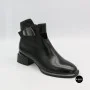 Жіночі шкіряні ботильйони Fabio Monelli 215049 LE1245-WS678-YP1718B BLACK Lonza 220213 6395